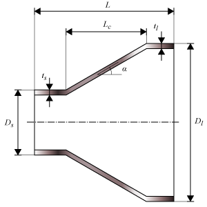 Concentric reducer dimensions