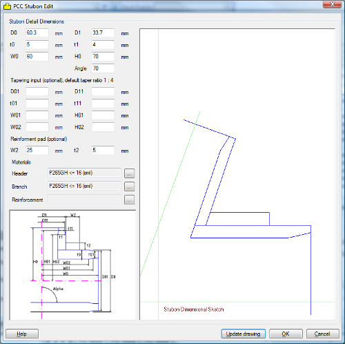 Stubon detail dimensions